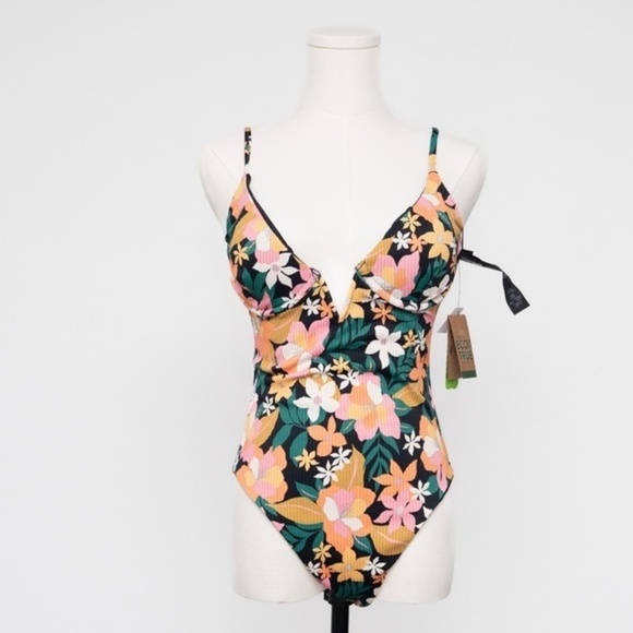 Volcom. Women's Had Me At Aloha One Piece Swimsuit. - Picture 1 of 13